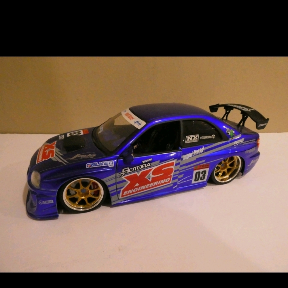 Jada 1:18 Subaru Impreza WRX STI Import Racer Blue JDM